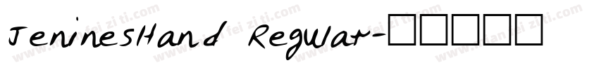 JeninesHand Regular字体转换